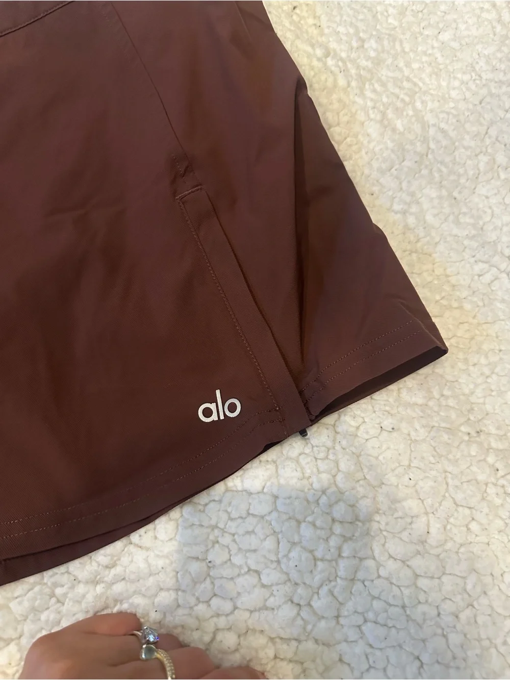 ALO Yoga Women's Mini Skirt in Dark Maroon